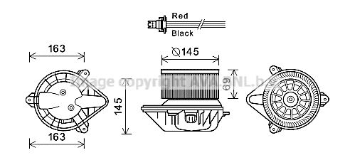 AVA QUALITY COOLING Электродвигатель, вентиляция салона RT8583